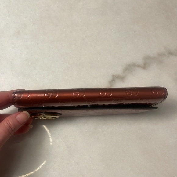 PRICE DROP Gucci micro GG long wallet with GG gold tone heart - Picture 7 of 17